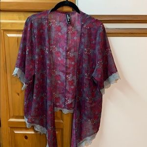 Cute Hollywood era tie front sheer size lg